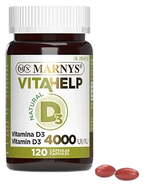 Vitahelp Vitamina D3 4000 Ui 120 Cápsulas