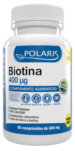 Biotina 400 mg 60 Comprimidos