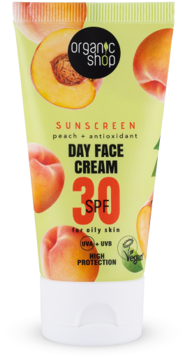 Sunscreen Crema Facial de Día con Melocotón SPF 30 50 ml