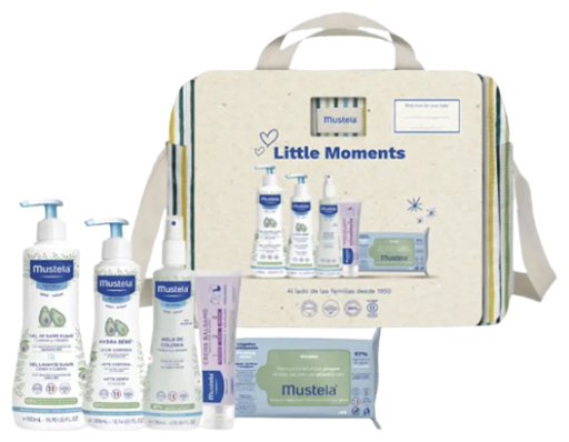 Bolsa Paseo Little Moments Rayas 6 Piezas