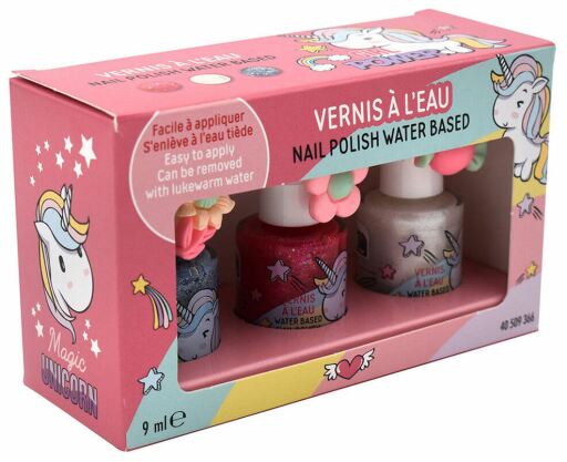 Set de Esmaltes de Uñas Unicornio 3 Piezas
