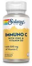 Immuno C Wiht Zinc & Vitamin D3 30 Cápsulas Vegetales