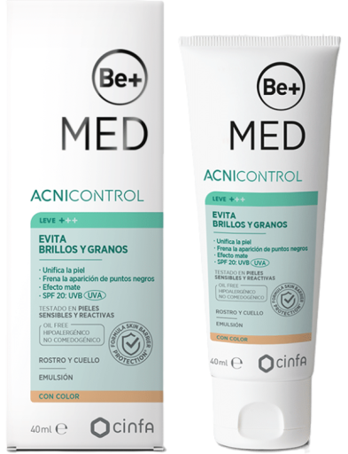 AcniControl Evita Brillos y Granos SPF20 con Color 40 ml