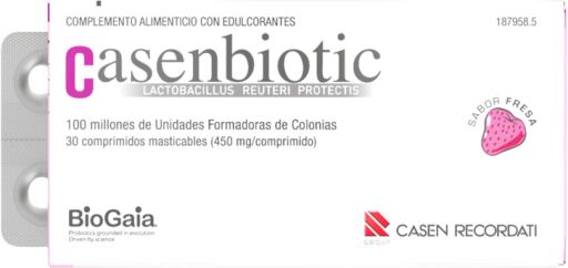 Casenbiotic Fresa 30 Comprimidos