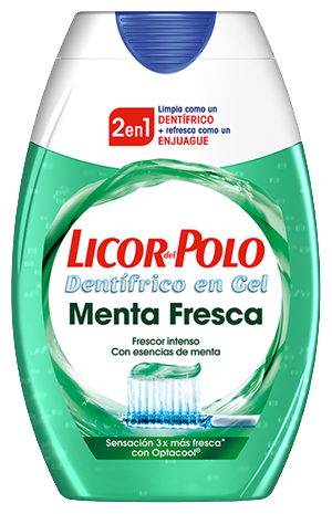 2 en 1 Dentífrico en Gel Menta Fresca