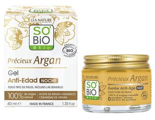 Gel Noche Anti Edad Argán Bio 40 ml