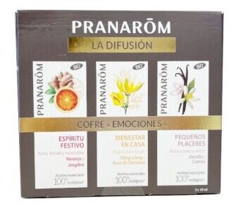 La Difusión Cofre Aceites Esenciales Emociones Bio 3 Piezas