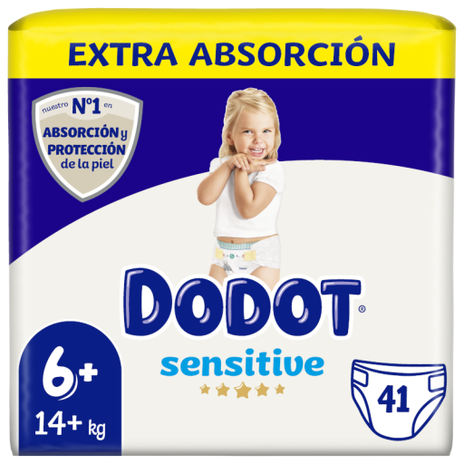 Sensitive Pañales Talla 6 +14Kg 41 Unidades