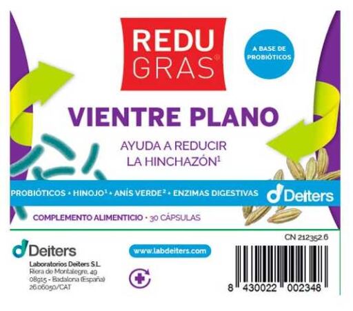 Redugras Vientre Plano 30 Cápsulas