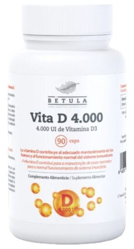 Vitamina D 4000 UI 90 Cápsulas