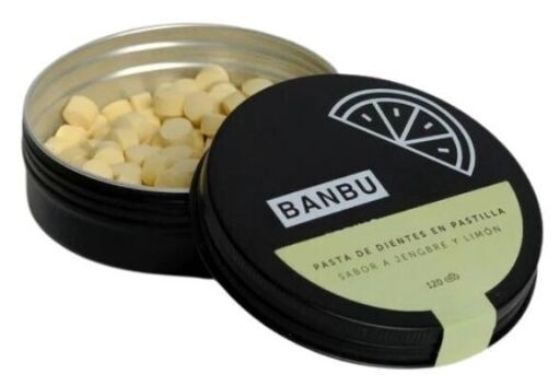 Banbu Soothie Spring Pasta de Dientes en Pastilla lim&oacute;n 120 unidades