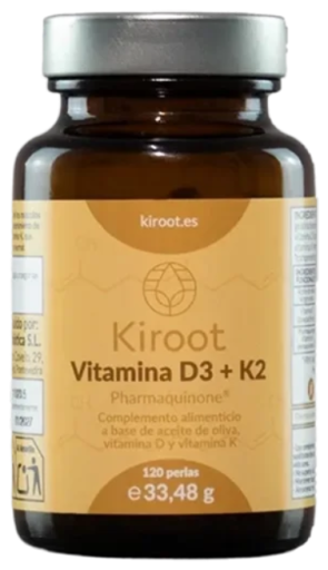 Vitamina D3+K2 120 Perlas