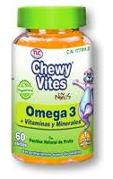 Chewy Vites Omega 3 Kids 60 Unidades