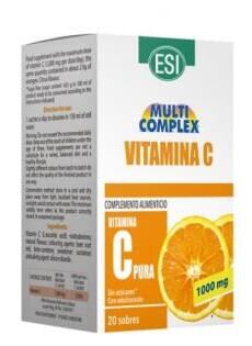 Vitamina C 1000 mg 20 sobres