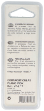 Cortacutículas Plano Inoxidable 11,8 cm