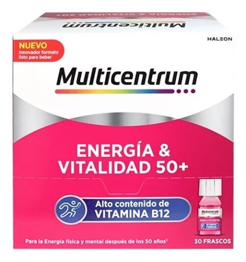 Energia & Vitalidad 50+ 7 ml x 30 Frascos Frambuesa