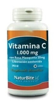 Vitamina C 1000 mg con Rosa Mosqueta 20 mg