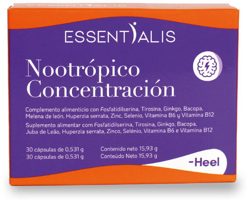 Essentialis Nootrópico Concentración 30 Cápsulas