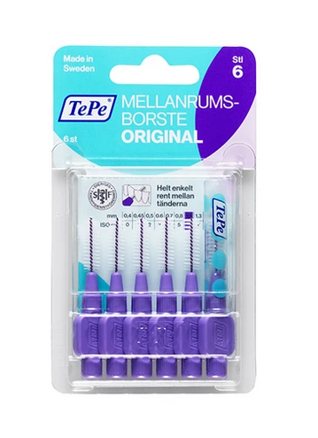 Cepillo Interdental 1,1 Morado 6 Unidades