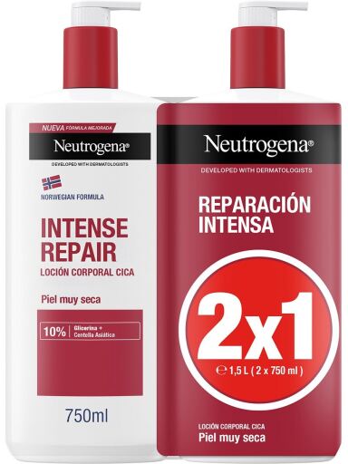 Reparación Intensa Loción Corporal Piel Muy Seca 2x750 ml