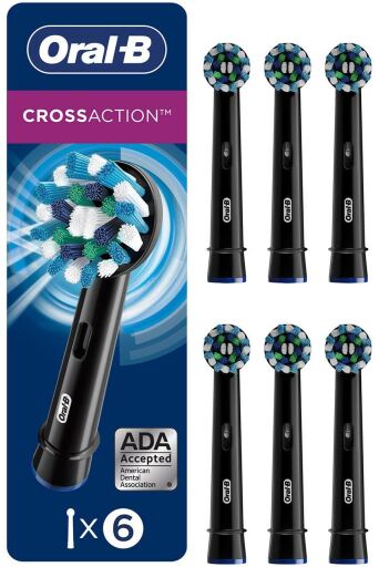 CrossAction Black Cabezales de Recambio Pack 6 Unidades