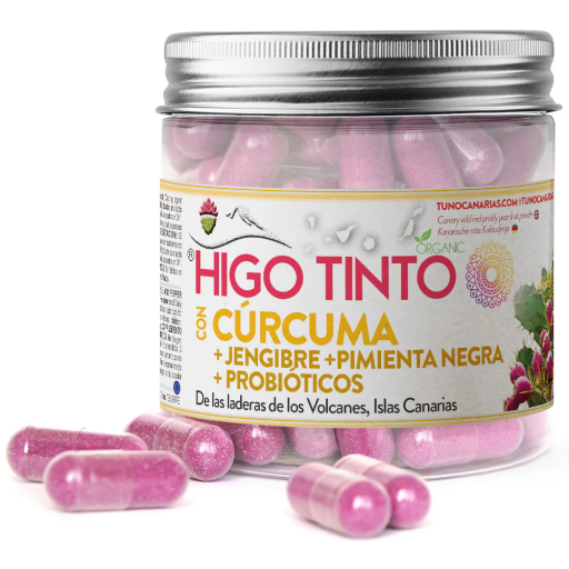 Higo Tinto Con Cúrcuma Jengibre Pimienta Negra 90 Cápsulas