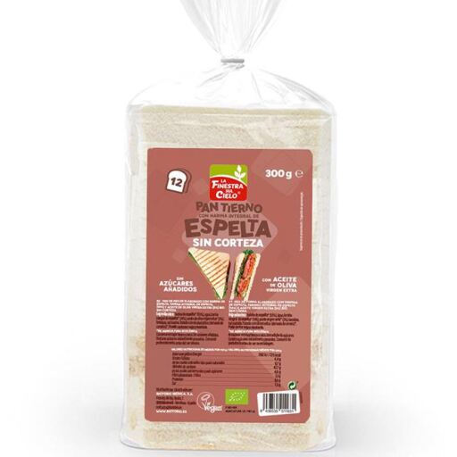 Pan De Molde Espelta Sin Corteza 300 gr