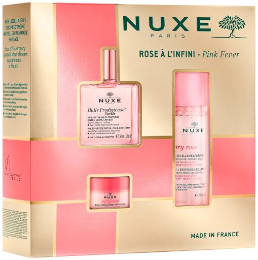 Coffret Tratamiento Facial Rosa 3 Piezas