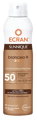 Sunnique Broncea+ Leche Bruma Protectora SPF 50 250 ml