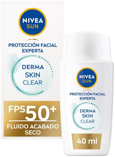 Sun Derma Skin Clear Fluido Acabado Seco SPF50+ 40 ml