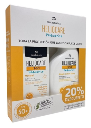 Heliocare 360° Pediatrics Protector Solar Pistola Estuche 2 Piezas