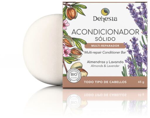 Acondicionador Sólido Bio Almendras y Lavanda 65 gr