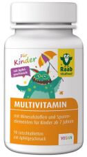 Multi-Vitaminas Niños Sabor Manzana 90 Comprimidos Vegan