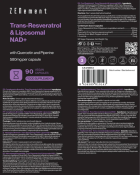 Trans-Resveratrol Nad+ Liposomada 90 Cápsulas