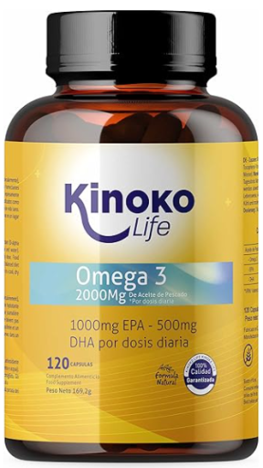 Omega 3 2000 Mg Epa 1000 mg/DHA 500 mg Fish Oil 120 Cápsulas