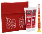 Pack Bolsa Roja Higiene Bucal Niños 4 Piezas