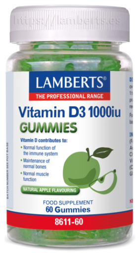 Vitamina D3 1000 Ui 60 Gummies