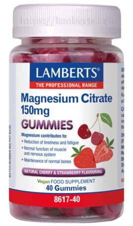 Citrato de Magnesio 40 Gummies Cereza Fresa