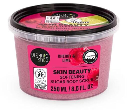 Exfoliante Corporal de Azucar con Cereza y Lima 250 ml