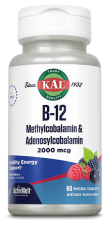 B12 Methylcobalamin & Adenosylcobalamin 2000 mcg 60 Micro Tablets