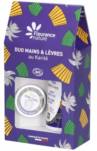 Fleurance Nature Duo Mains & L&egrave;vres Karit&eacute; 2 Piezas