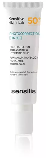 Sensilis Photocorrection [Ha 50+] Fluido Hidratante y Antiarrugas Spf50+ 50 ml