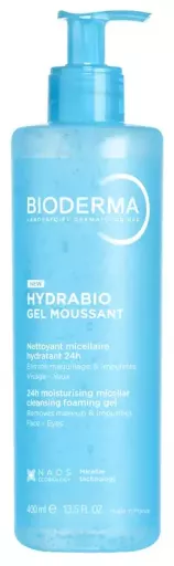 Bioderma Hydrabio Gel Micelar Limpiador Hidratante 24H 400 ml